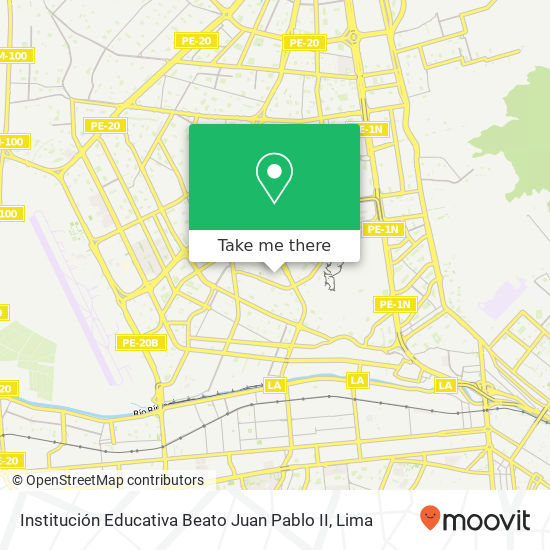 Mapa de Institución Educativa Beato Juan Pablo II