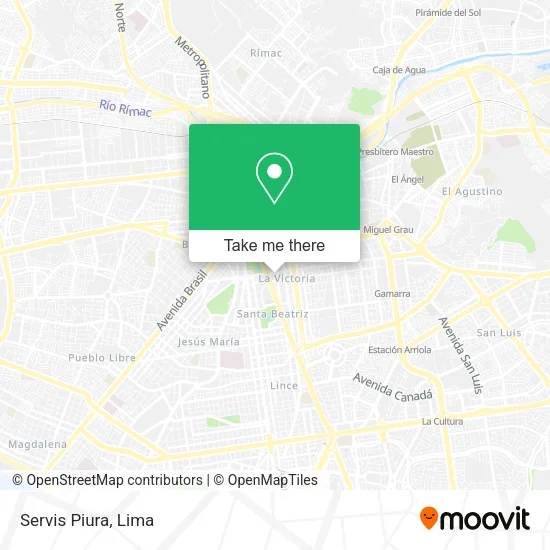 Servis Piura map