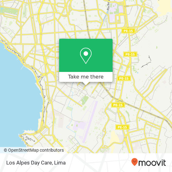 Los Alpes Day Care map
