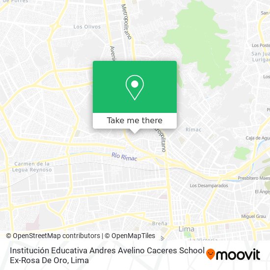 Institución Educativa Andres Avelino Caceres School Ex-Rosa De Oro map