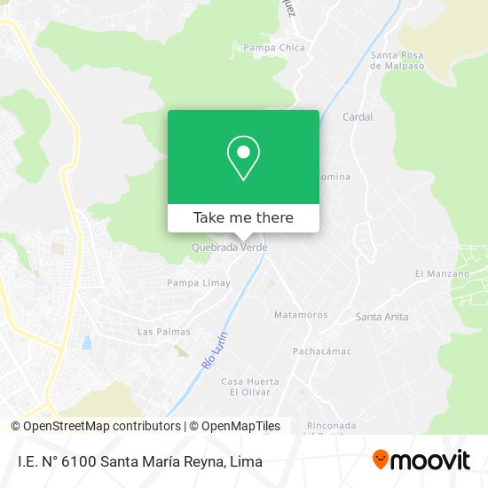 I.E. N° 6100 Santa María Reyna map