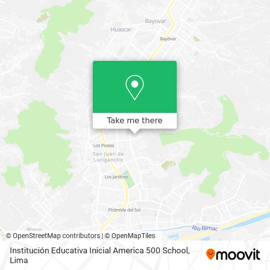 Institución Educativa Inicial America 500 School map