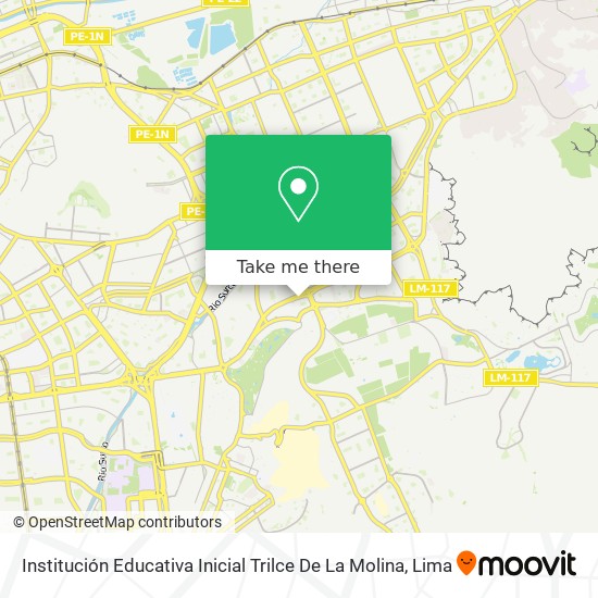 Institución Educativa Inicial Trilce De La Molina map