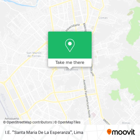 I.E. ""Santa Maria De La Esperanza"" map