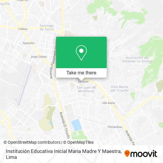 Institución Educativa Inicial Maria Madre Y Maestra map