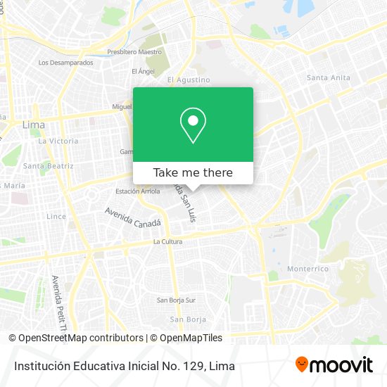 Institución Educativa Inicial No. 129 map