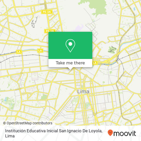 Institución Educativa Inicial San Ignacio De Loyola map