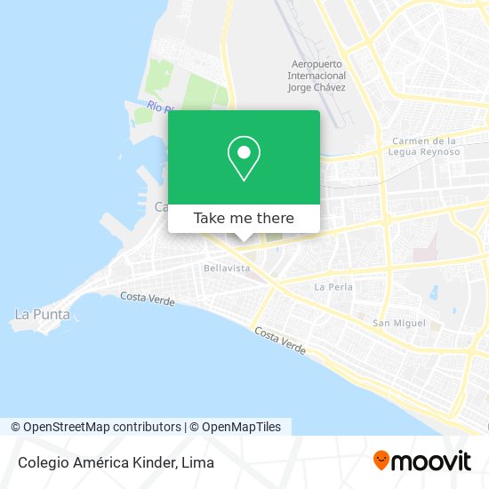 Colegio América Kinder map