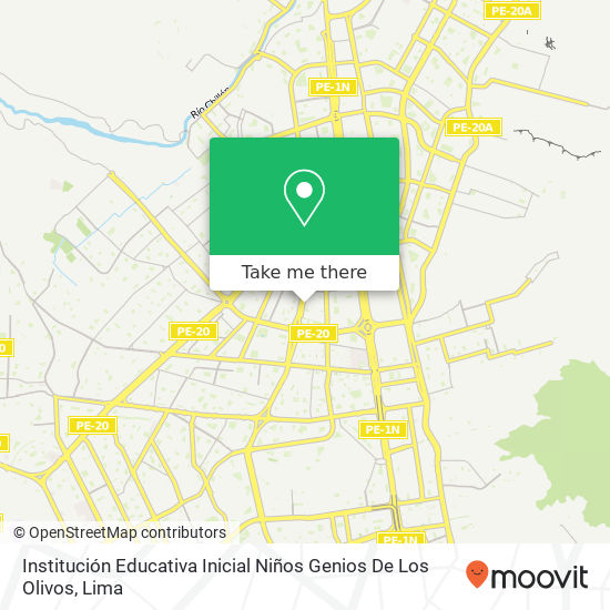 Institución Educativa Inicial Niños Genios De Los Olivos map