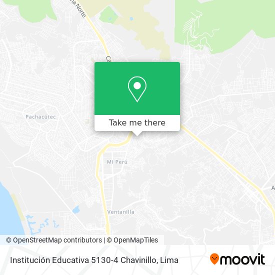 Institución Educativa 5130-4 Chavinillo map