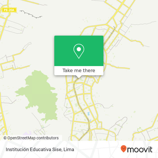 Mapa de Institución Educativa Sise