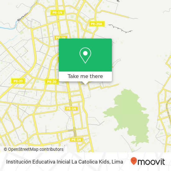 Institución Educativa Inicial La Catolica Kids map