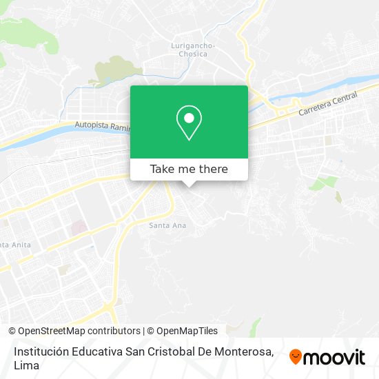 Institución Educativa San Cristobal De Monterosa map