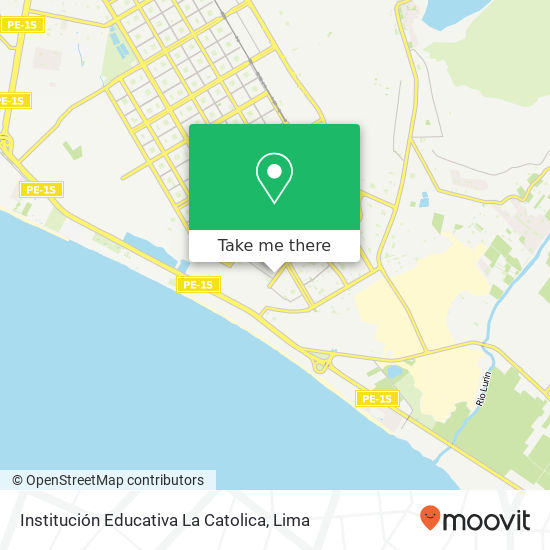 Institución Educativa La Catolica map