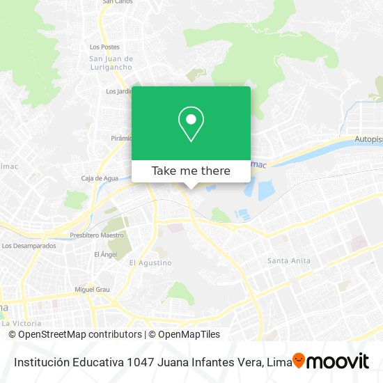 Institución Educativa 1047 Juana Infantes Vera map