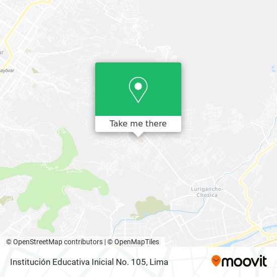 Institución Educativa Inicial No. 105 map