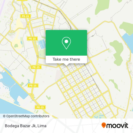 Mapa de Bodega Bazar Jk