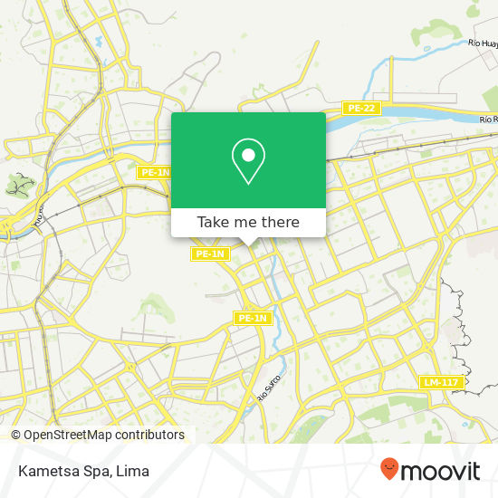 Kametsa Spa map