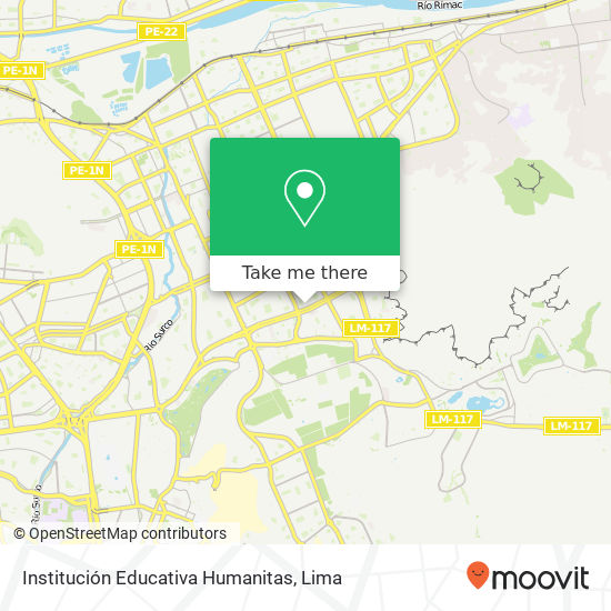 Institución Educativa Humanitas map