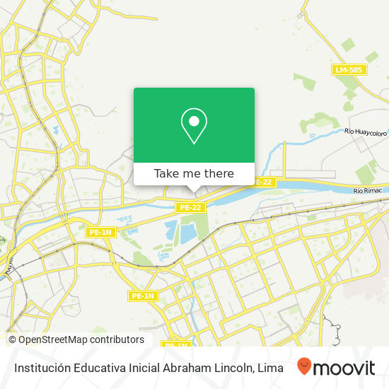 Institución Educativa Inicial Abraham Lincoln map