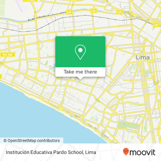 Mapa de Institución Educativa Pardo School