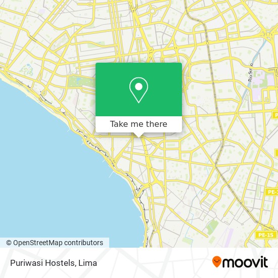 Puriwasi Hostels map