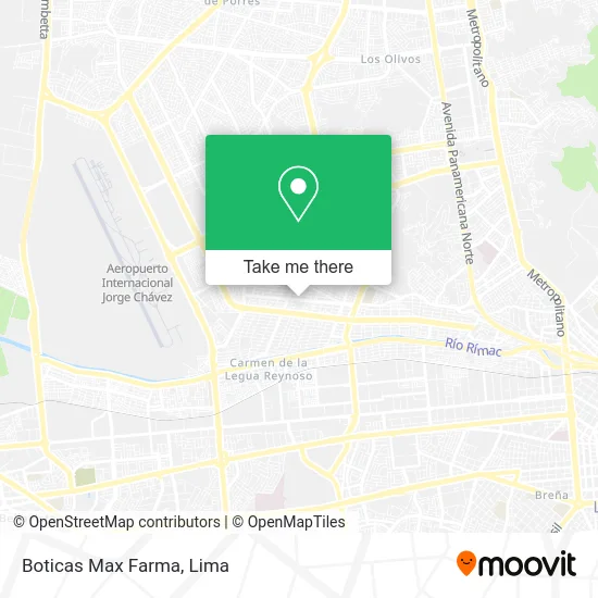Boticas Max Farma map