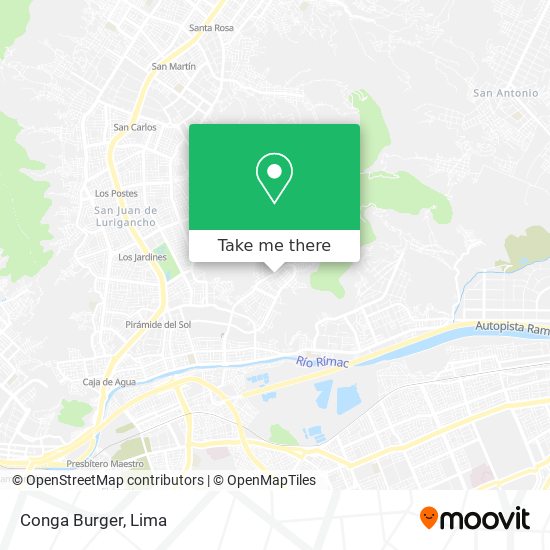 Conga Burger map