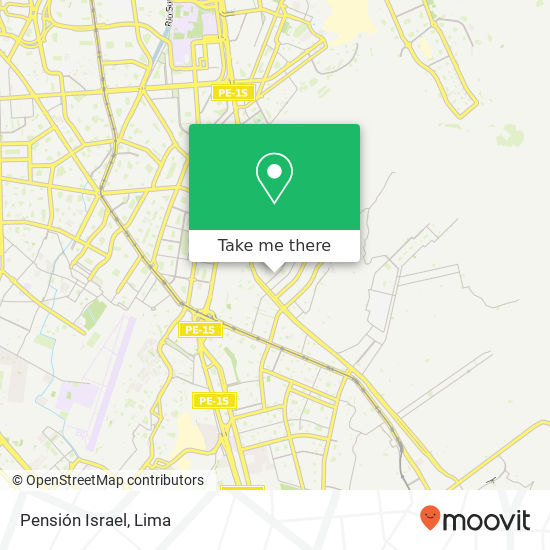 Pensión Israel map