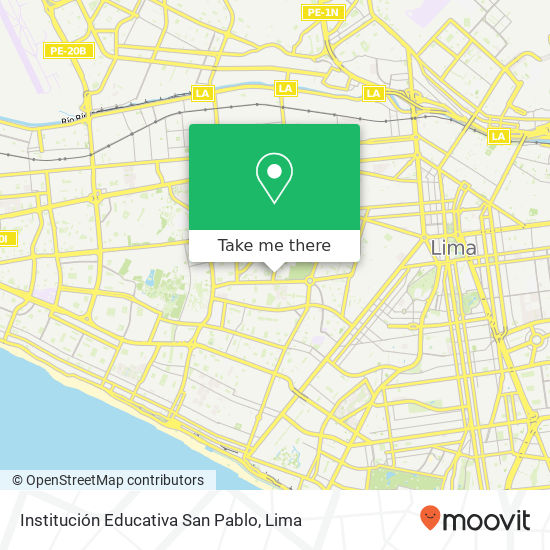 Mapa de Institución Educativa San Pablo