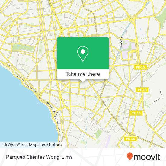 Mapa de Parqueo Clientes Wong