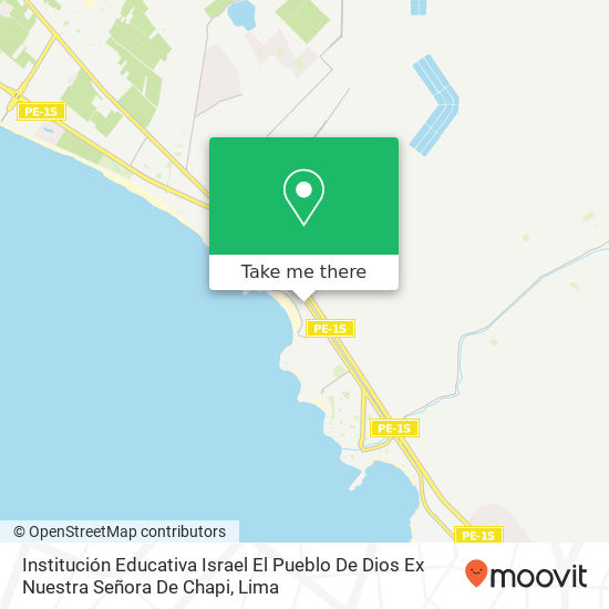 Institución Educativa Israel El Pueblo De Dios Ex Nuestra Señora De Chapi map