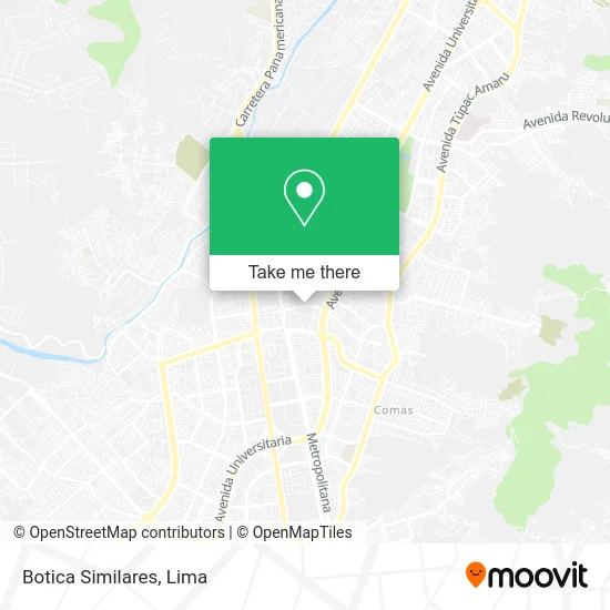 Botica Similares map