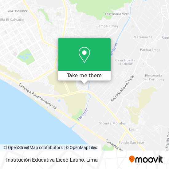 Institución Educativa Liceo Latino map