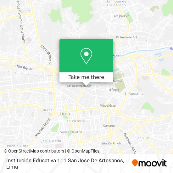 Institución Educativa 111 San Jose De Artesanos map