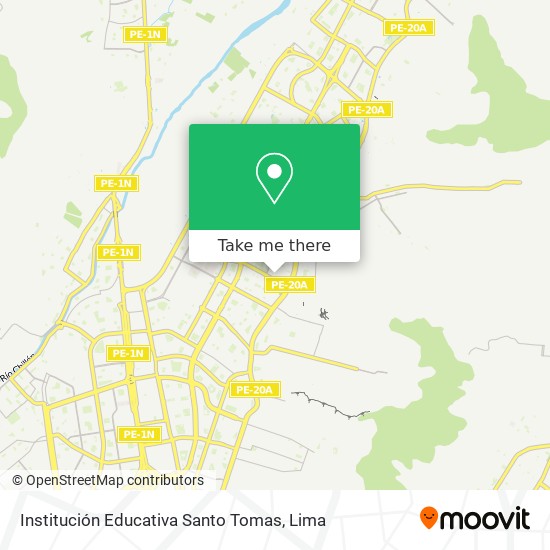 Mapa de Institución Educativa Santo Tomas