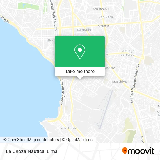 Mapa de La Choza Náutica