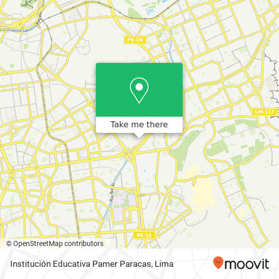Institución Educativa Pamer Paracas map