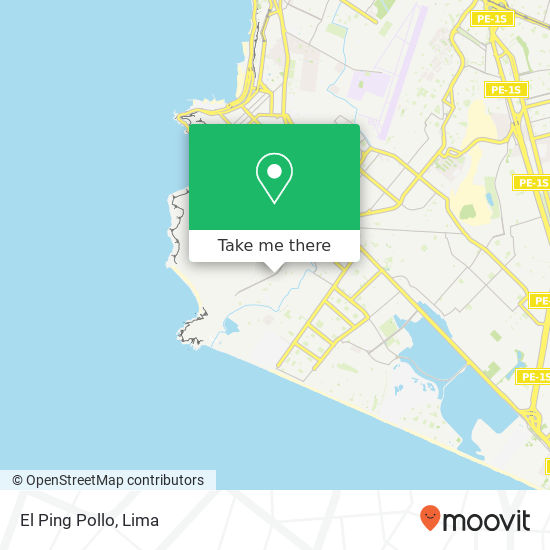 El Ping Pollo map