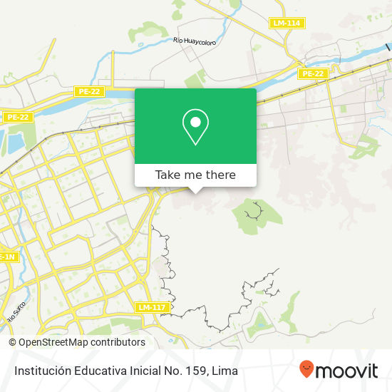 Institución Educativa Inicial No. 159 map