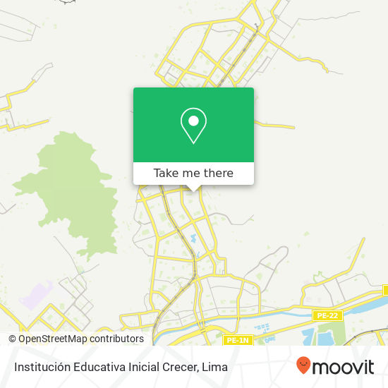Institución Educativa Inicial Crecer map