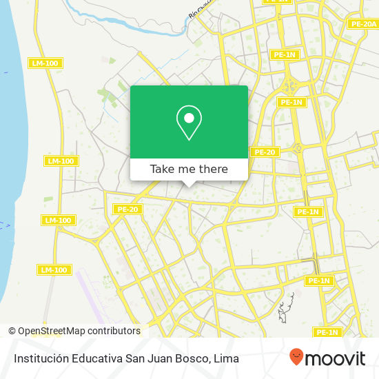 Mapa de Institución Educativa San Juan Bosco