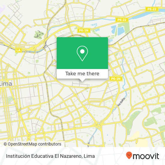 Institución Educativa El Nazareno map