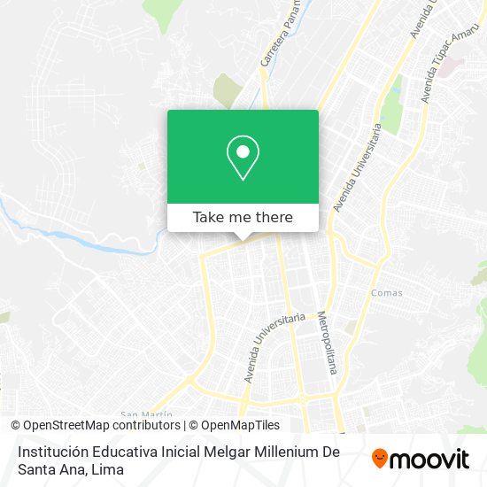 Institución Educativa Inicial Melgar Millenium De Santa Ana map