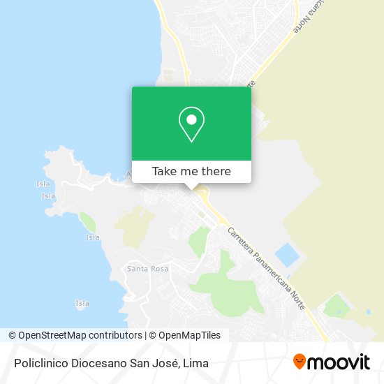 Mapa de Policlinico Diocesano San José