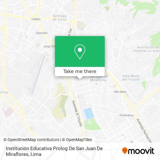 Institución Educativa Prolog De San Juan De Miraflores map