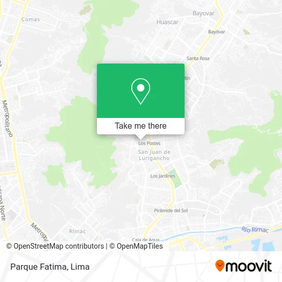 Parque Fatima map