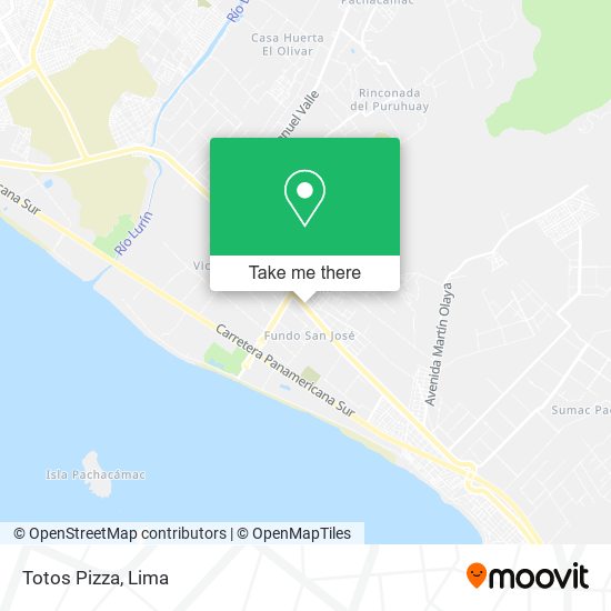 Totos Pizza map