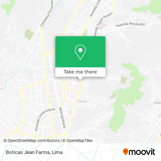 Mapa de Boticas Jean Farma