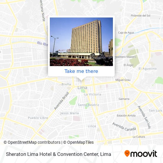 Sheraton Lima Hotel & Convention Center map